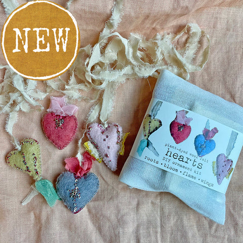 DIY hearts kit: roots, bloom, flame & wings