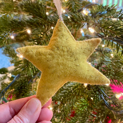 DIY sparkle star ornament kit