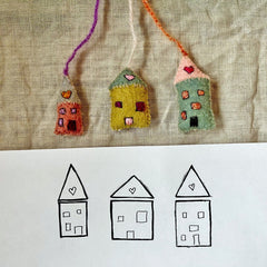 sewing tutorial: little house ornament