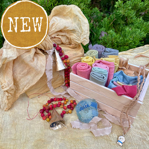 plant-dyed treasure crate for the stitcher: holiday edition