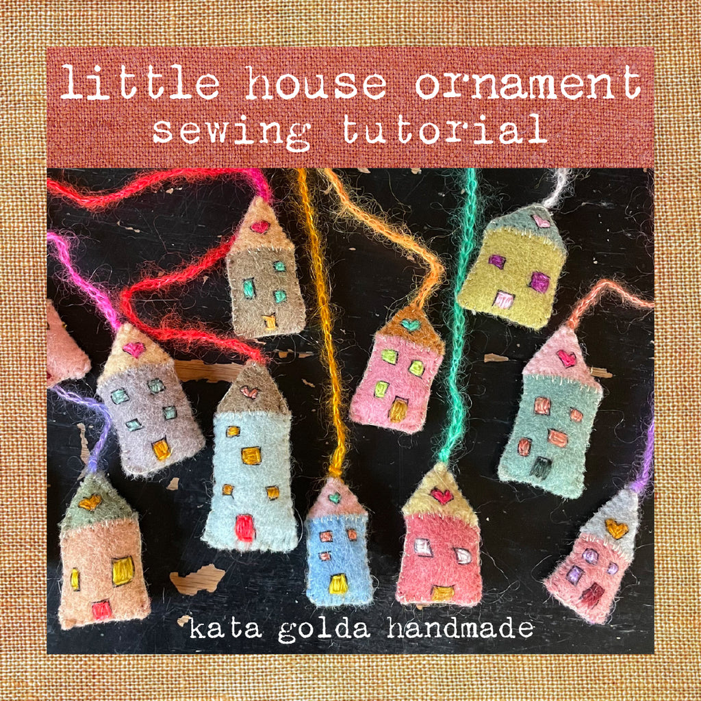 sewing tutorial: little house ornament