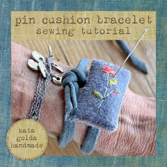 sewing tutorial: pin cushion bracelet