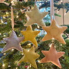 DIY sparkle star ornament kit