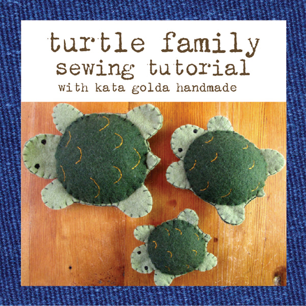 free sewing tutorial: turtle family – kata golda handmade